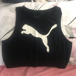 PUMA Black Crop Top 👟 FINAL